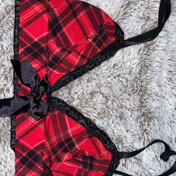 Plaid lace Lingerie - Picture 4 of 4
